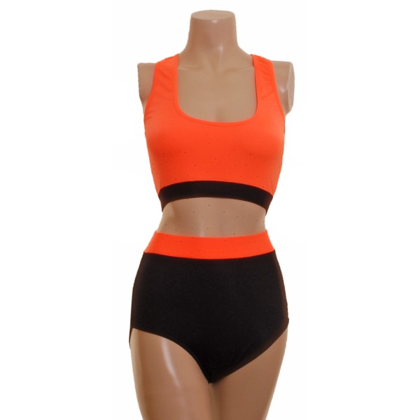 Flo Orange Top and High Waist Nix 