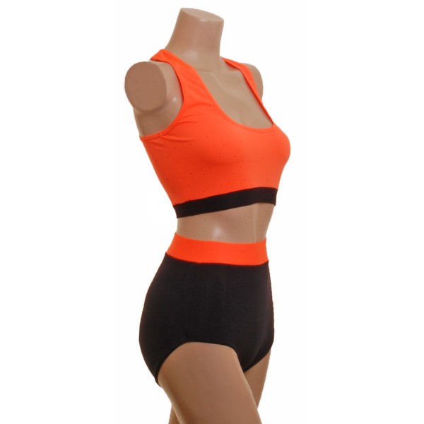 Flo Orange Top and High Waist Nix 