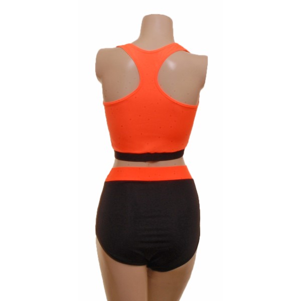 Flo Orange Top and High Waist Nix 