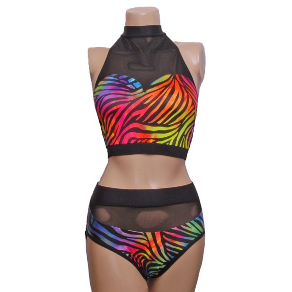 Polo Low Back Mesh/Multi Rainbow Set