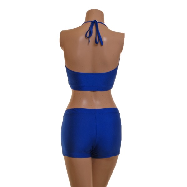 Royal Blue Camisole Top with matching Pole Shorts