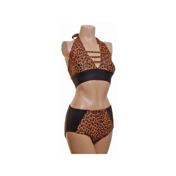 Halter Leopard Top with High Waisted Nix