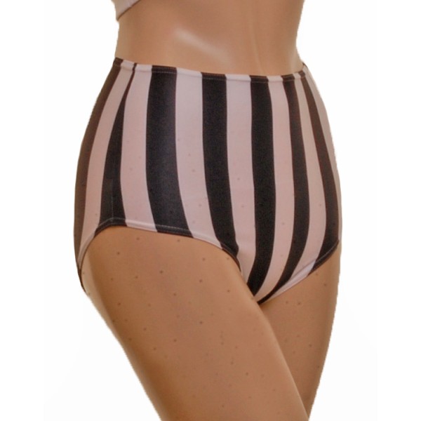 Black & White Stripes High Waist Pole Nix