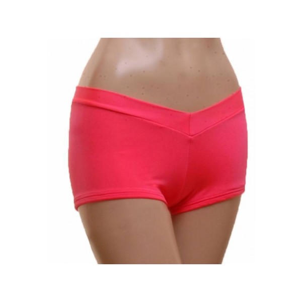 Coral Matt Lycra Pole Shorts