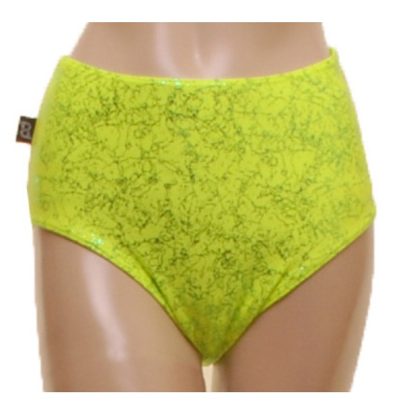Yellow Foiled Lycra Pole Nix